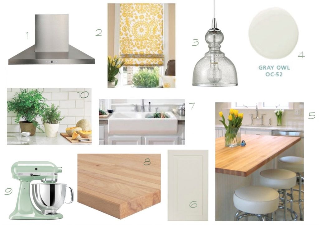 kitchen remodel mood board