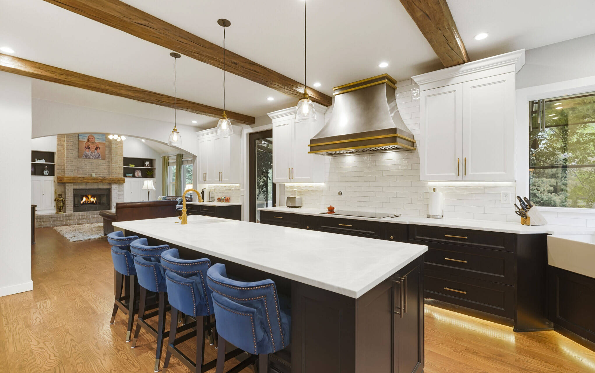 BKC Kitchen and Bath painted maple cabinet wood by David Bradley Cabinetry